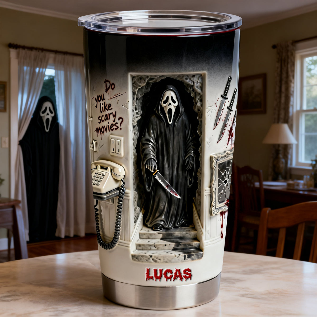 Horror Fans 20oz Tumbler Personalized Gifts 03natn210126-Homacus