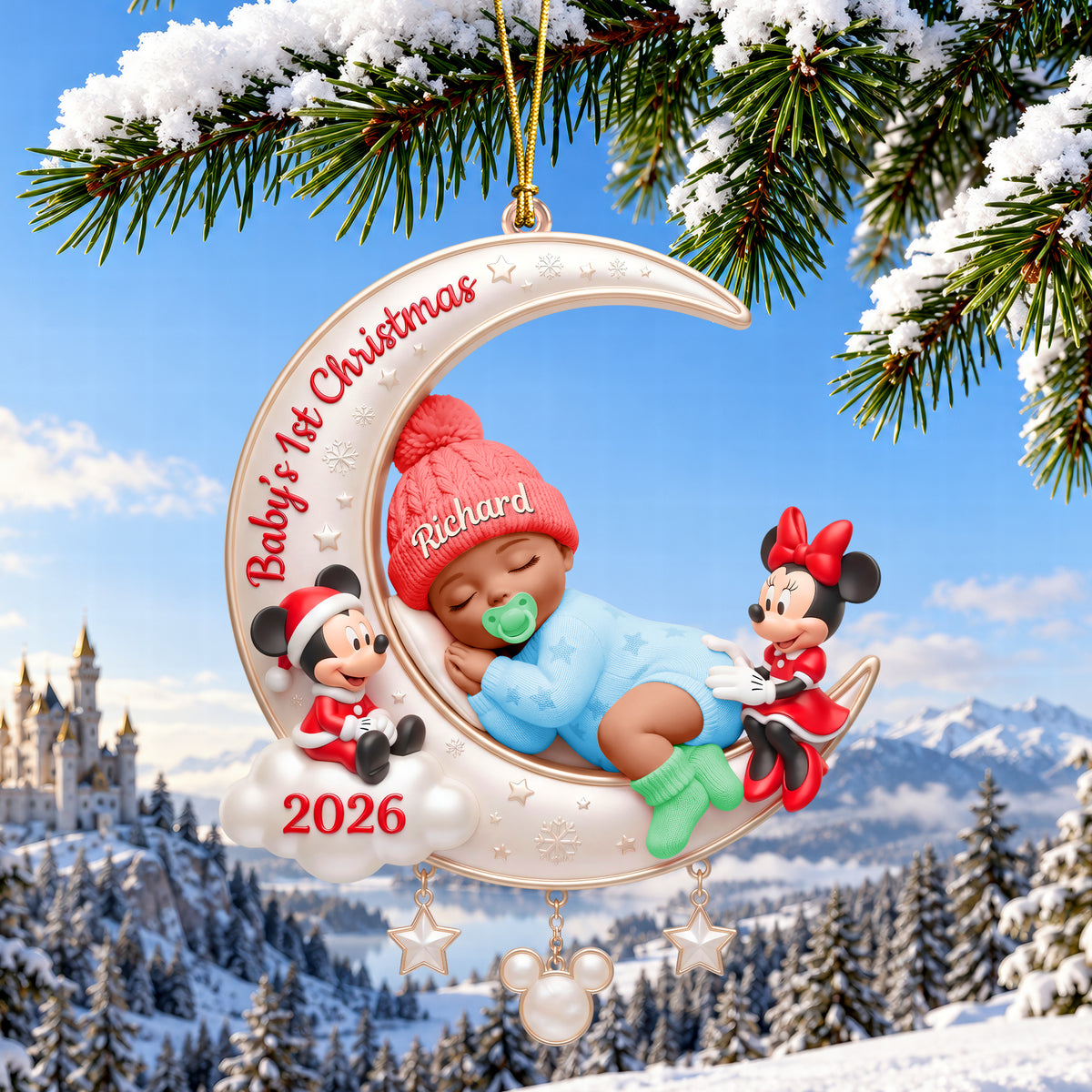 First Christmas Baby Ornament - Personalized Gifts For Newborn Christmas Ornament 04TYQN021026