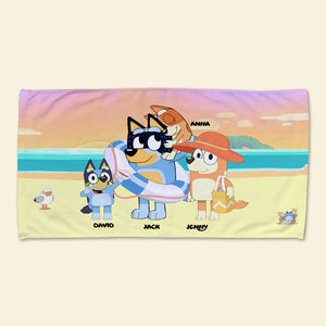 Personalized Gifts For Family Beach Towel 02HTTN110624-Homacus