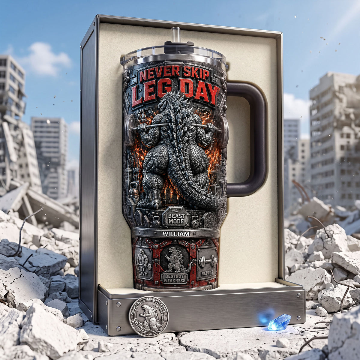 Fun Leg Squat 40oz Tumbler With Handle, Personalized Gifts For Gymer 04qhlu230726-Homacus