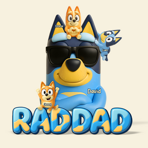 Dog Dad Plaque - Personalized Gifts For Dad 03napu170525
