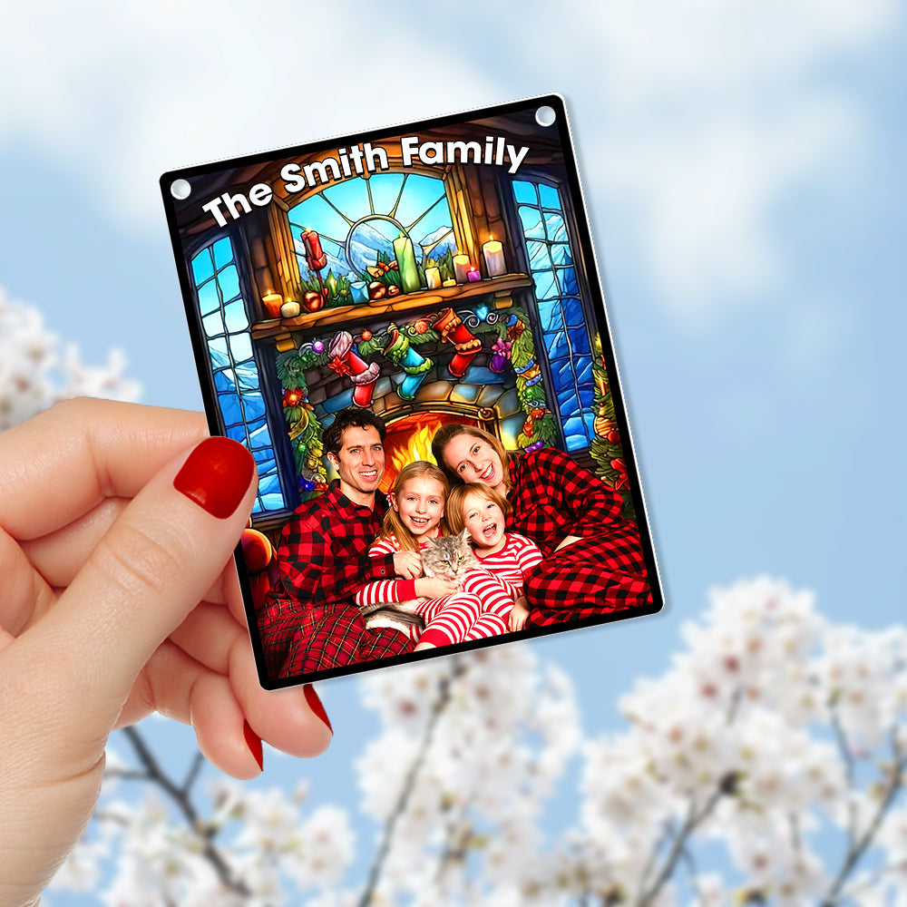 Custom Photo Gifts For Family Suncatcher Ornament 02toqn270924-Homacus