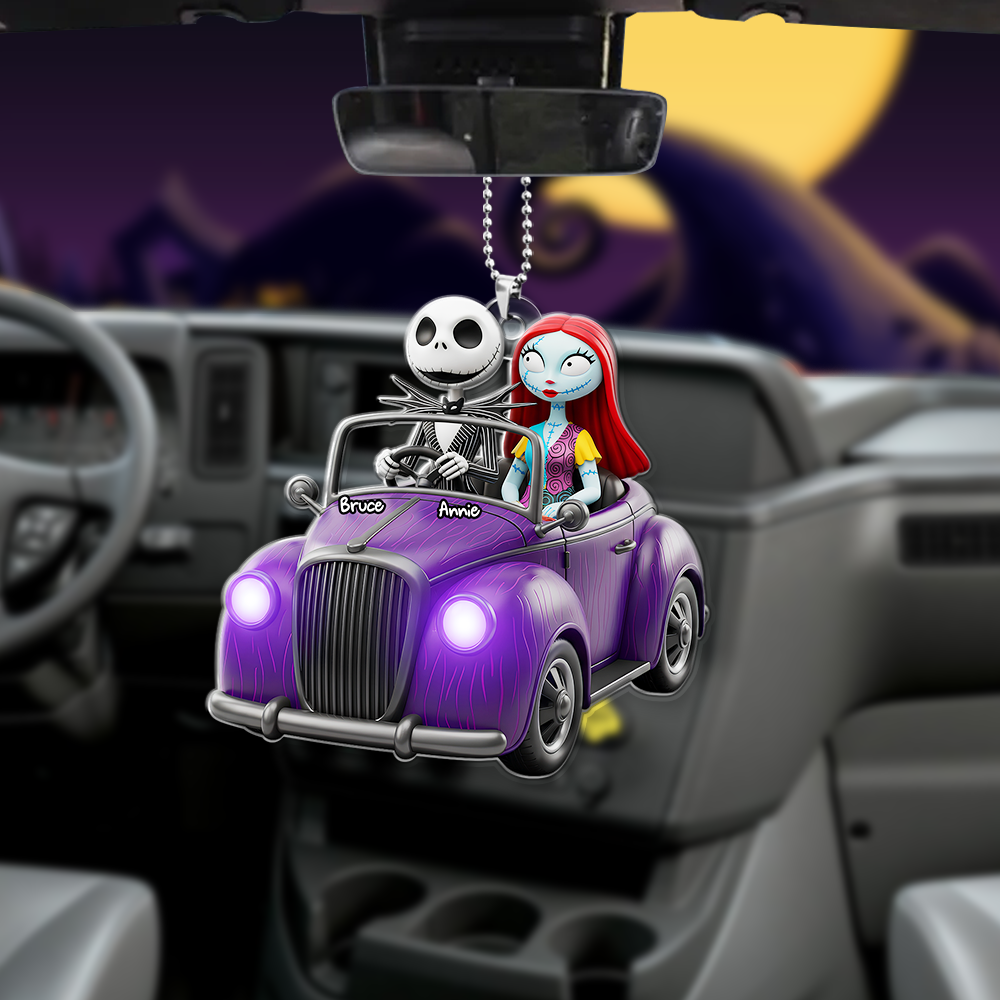 Forever Ride Car Ornament Personalized Gifts For Couple 05PGLU150725-Homacus