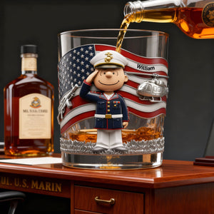 Millitary Forces Veteran Drinking Glass - Personalized Gifts For Veterans 05palu241225-Homacus