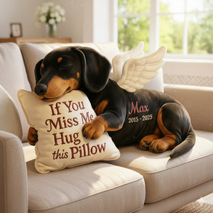 Dog Memorial Custom Shaped Pillow - Custom Photo Gifts For Dog Lover 04TGLU081125-Homacus