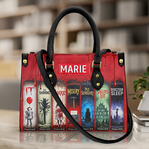 Creepy Stories Leather Bag - Personalized Halloween Gifts For Fans 04NALU130825-Homacus