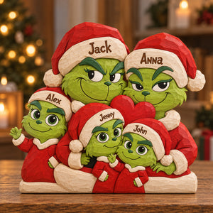 Festive Trouble Family Acrylic Plaque - Personalized Gift For Family 05NATN070926