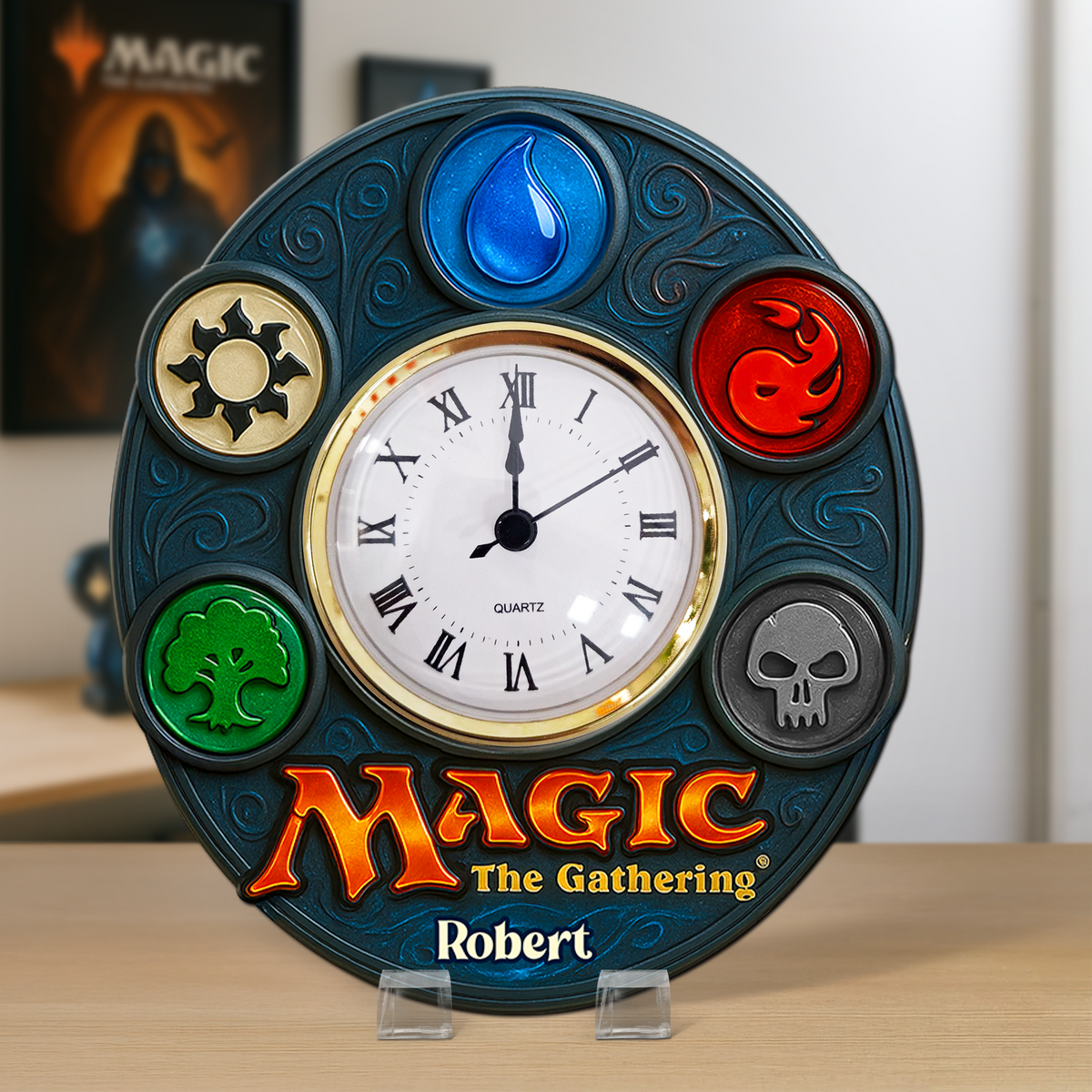 Game Fans Desk Clock Plaque - Personalized Gift For Fans 03NAPU280525-Homacus