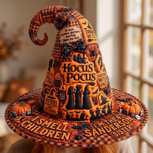 Macabre Spell Sisters Quilted Witch Hat - Personalized Gifts For Witch Lover 03qhqn130826