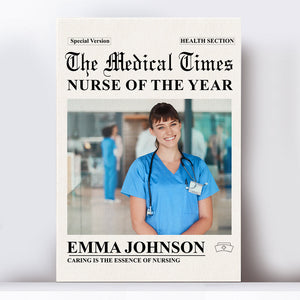 Personalized Gifts For Nurse Canvas Newspaper 06TGLU161224-Homacus