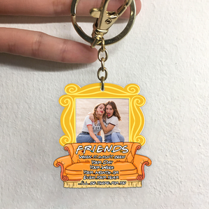 Custom Photo Gift For Friends Keychain, Besties Will Always Be There For You 03qhpu131224-Homacus