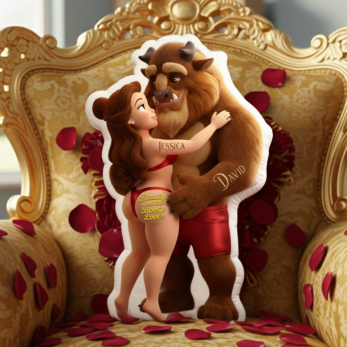 Sweetheart Duo Shaped Pillow - Personalized Gift For Couples 09NALU271125-Homacus