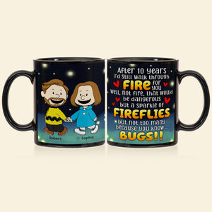 Personalized Gifts For Couple Coffee Mug Walk Through Fire For You-Homacus