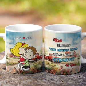 Personalized Gifts For Couple Coffee Mug Couple Hugging 02KAMH040125HHHG-Homacus