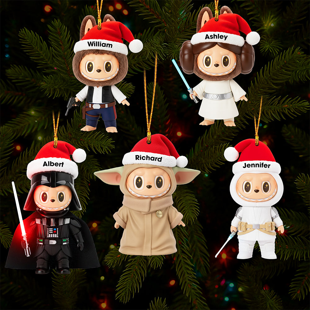 Cute Space Warriors Christmas Ornament - Personalized Gifts For Cosmic Lovers 06ohqn060925-Homacus