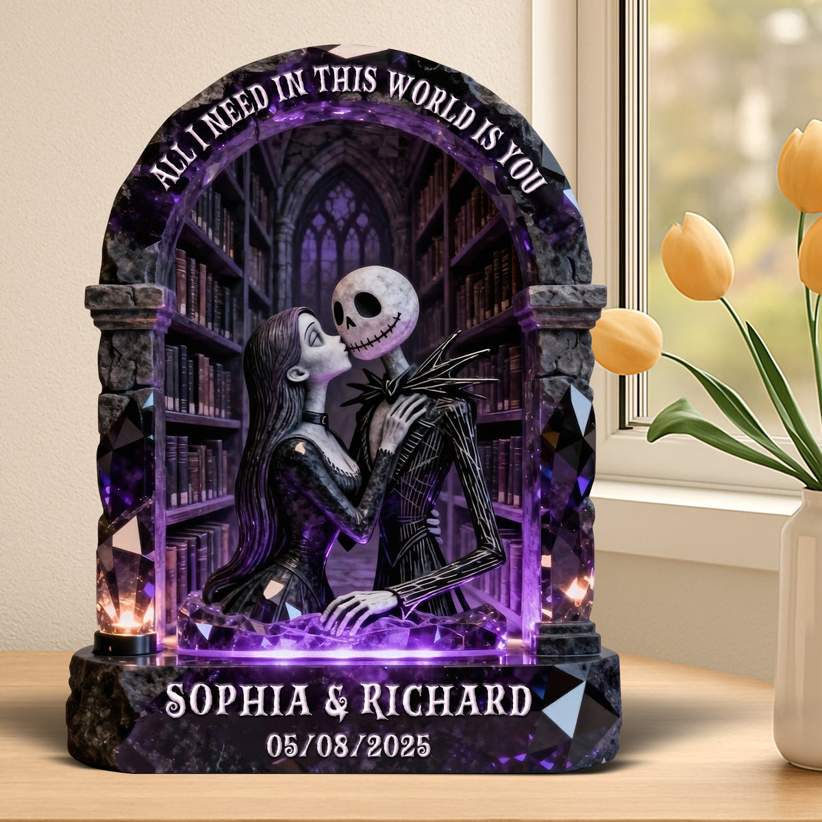 Gothic Couple Acrylic Plaque - Personalized Gifts For Couple 05toqn070126-Homacus