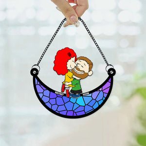 Personalized Gifts For Couple Suncatcher Ornament 05ACDT200125HG-Homacus