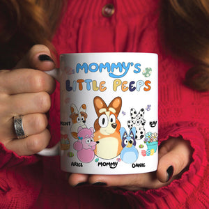 Personalized Gifts For Mom Coffee Mug 05kalu240125 Mommy's Little Peeps-Homacus