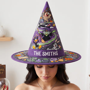 Spooky Quilted Witch Hat - Personalized Gifts For Halloween 02hatn140826