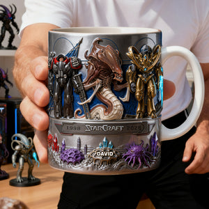 Futuristic Space Warrior Coffee Mug - Personalized Gifts 01nalu120226-Homacus