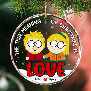 Personalized Gifts For Couple Christmas Ornament, Cartoon Character 03tgpu281024hg-Homacus