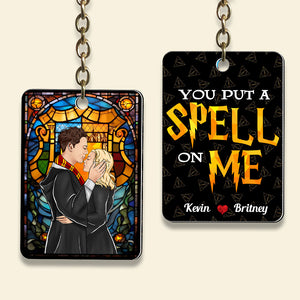Personalized Gifts For Couple Keychain You Put A Spell On Me 01HUDT060224TM-Homacus