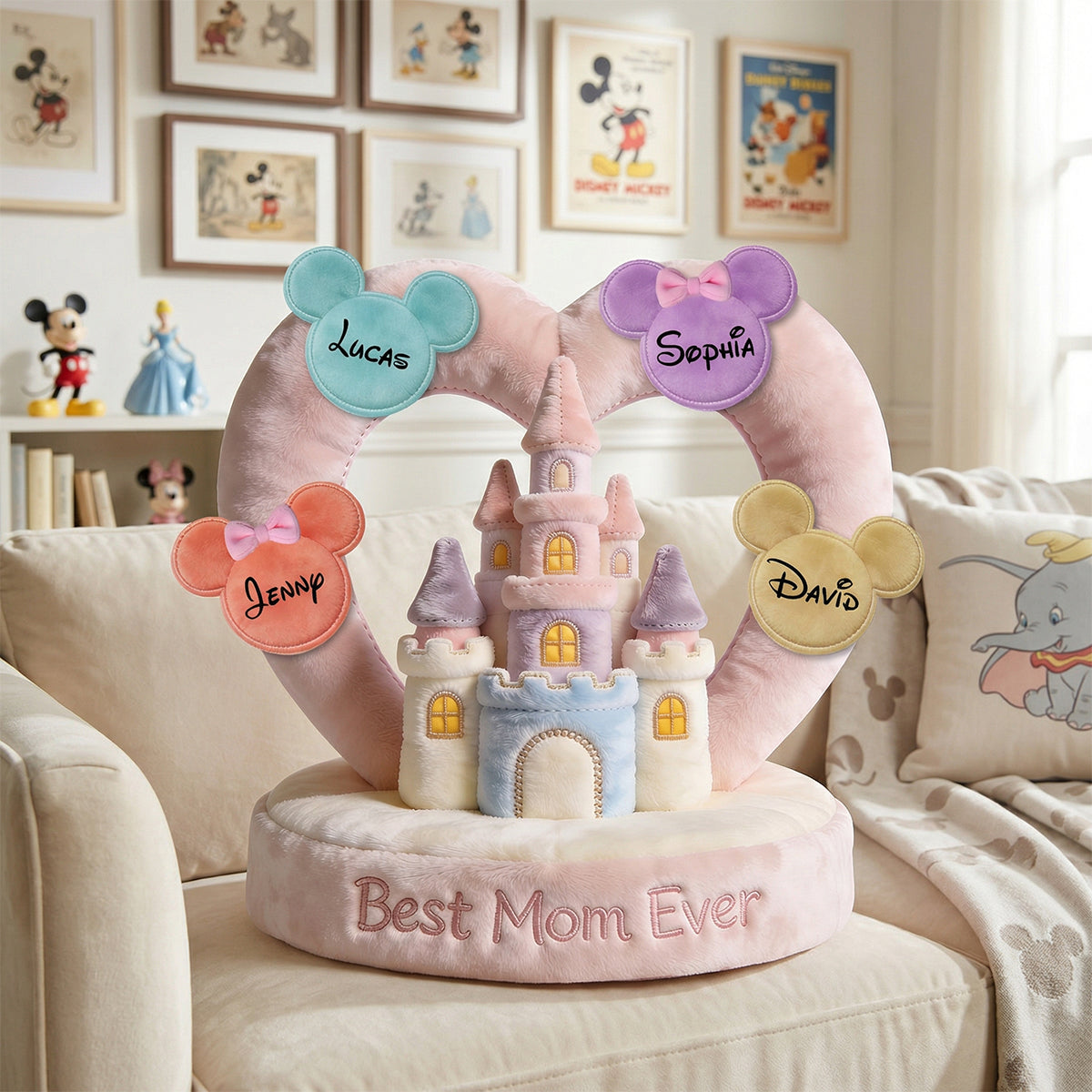 Best Mom Ever Pillow - Personalized Mother's Day Gifts 01NATN260326-Homacus