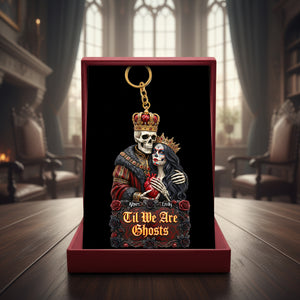 Skeleton Couple Keychain - Personalized Gifts For Couple 03huqn091225-Homacus