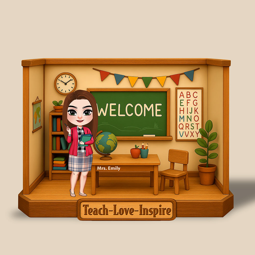 Teacher Love Inspire Plaque - Personalized Gifts For Teacher 04naqn160425-Homacus