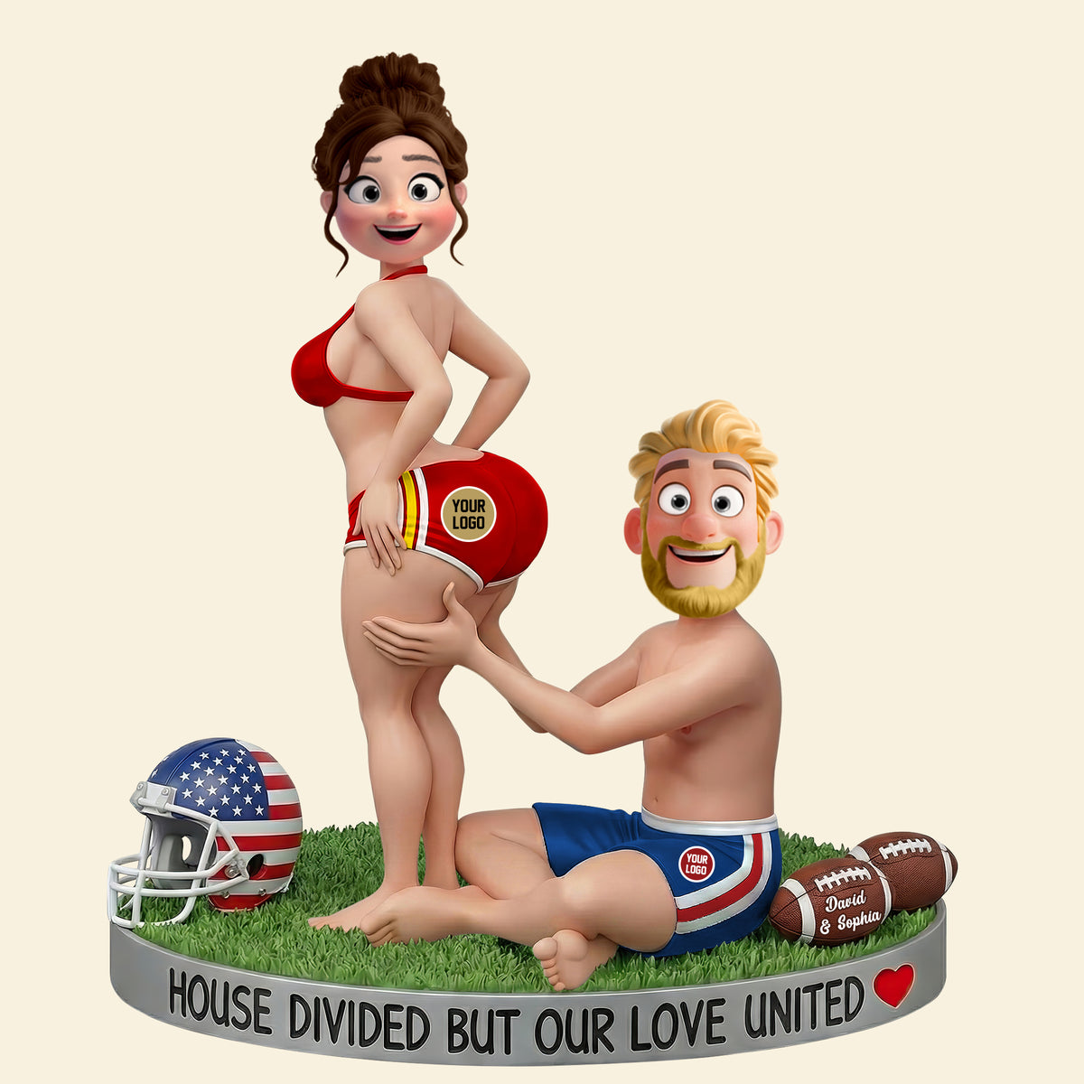 Sport Couple Love United Acrylic Plaque - Personalized Gifts For Couple 04hutn130126-Homacus