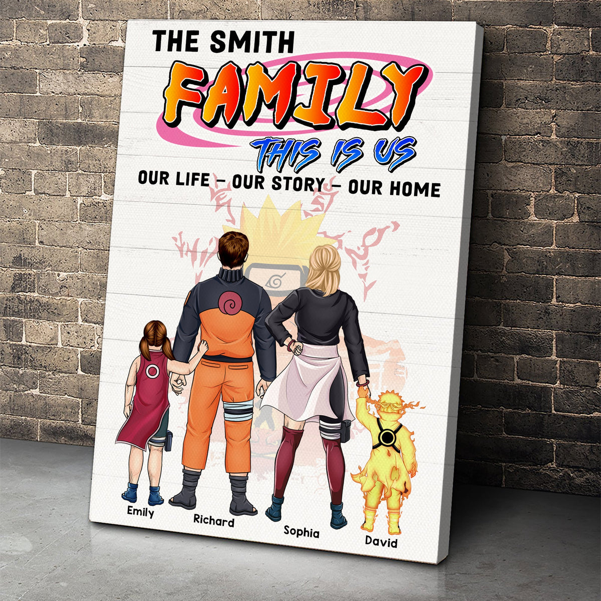 Personalized Gifts For Family Canvas Print 02ACQN020724PA-Homacus