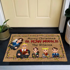 Personalized Gifts For Family Doormat, Wizard Family Christmas 04naqn130824pa-Homacus