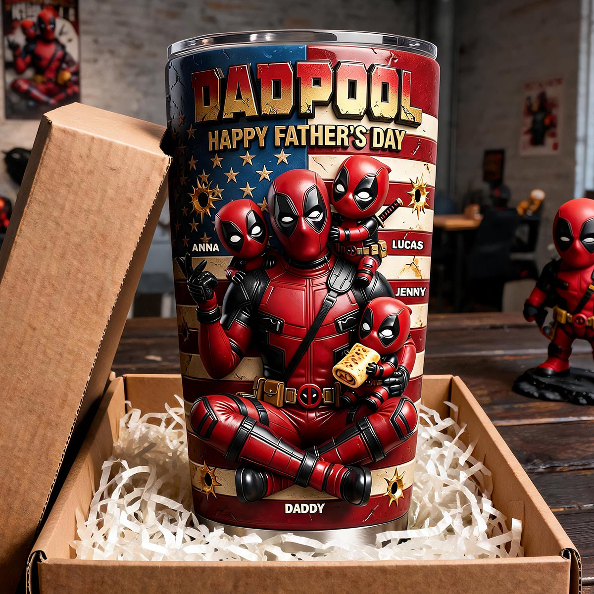 Funny Fighter Dad Tumbler - Personalized Gifts For Dads 04tydt180526-Homacus