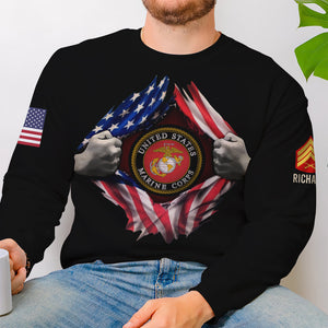 Custom Military Rank Gifts For Veteran 3D Shirt 04qnqn120724-Homacus