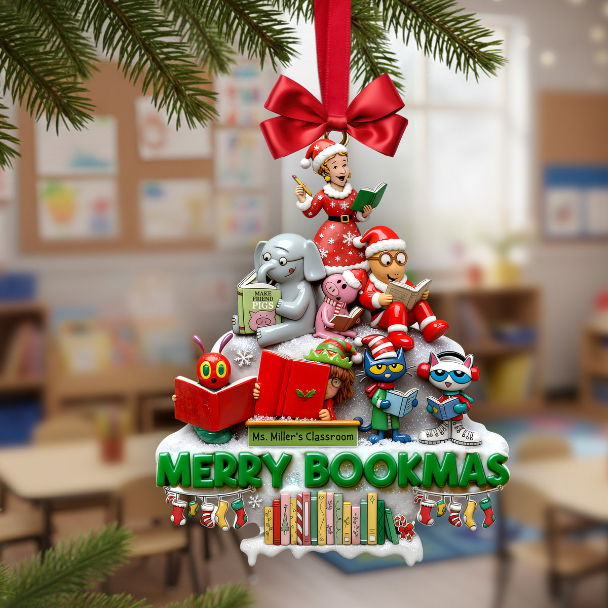 Cute Children Friends Classroom Decor Ornament, Personalized Gifts For Teachers 02QHLU231125-Homacus