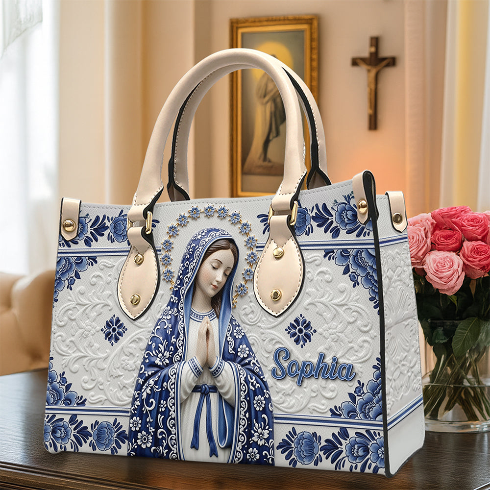 Ave Maria Leather Bag Personalized Gifts For Catholic 02NAQN100725-Homacus
