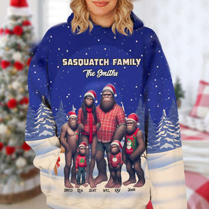 Personalized Gifts For Family, Bigfoot Family Christmas 3D Shirt 02OHLU081124-Homacus