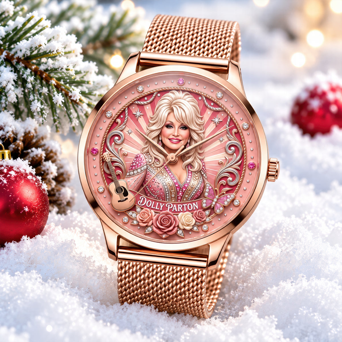 Memorial Famous Singer Mesh Strap Quartz Watch - Personalized Gifts For Fans 04NAQN230926