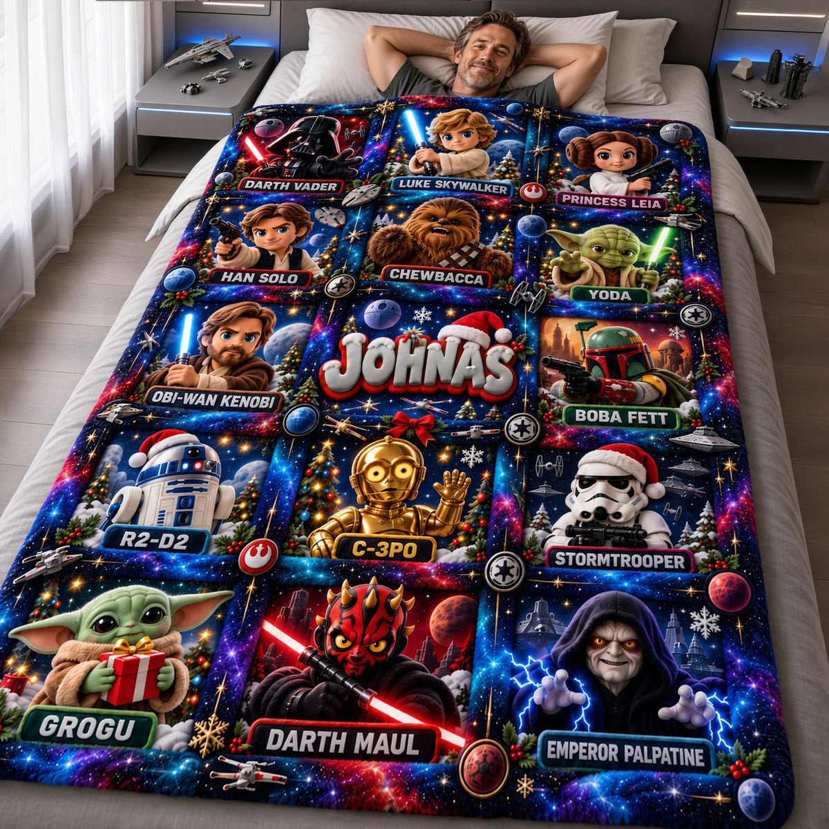 Merry Force-mas Blanket - Personalized Christmas Gifts 02PALU231026-Homacus