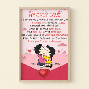 Personalized Gifts For Cartoon Lover Canvas Poster Couple Valentine 04XQMH051224HG-Homacus