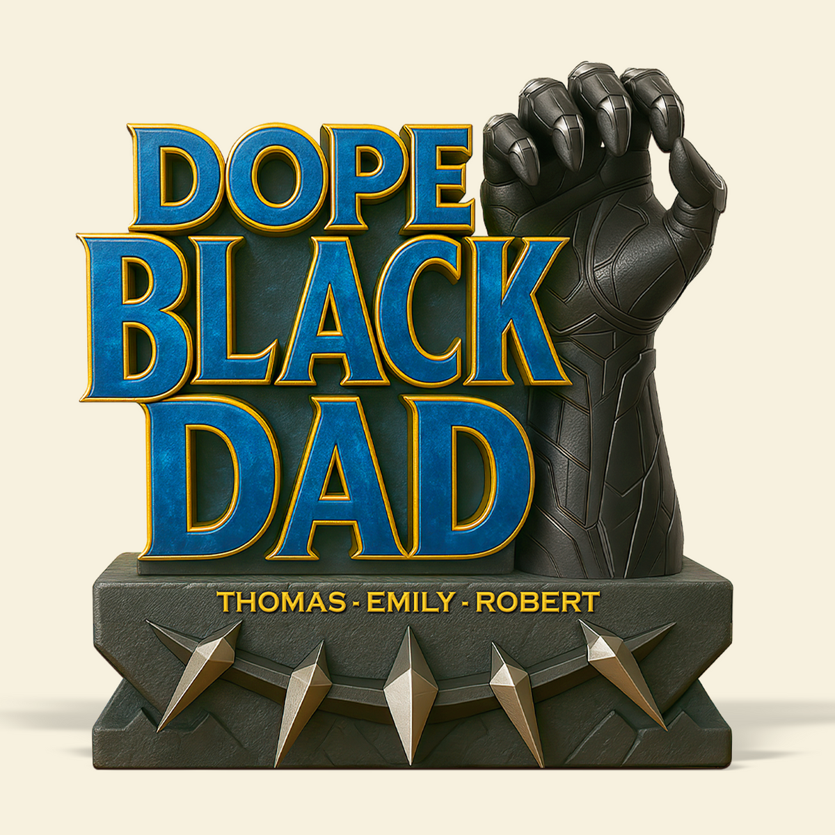 Dope Black Dad Plaque Personalized Gifts For Dad 02hupu020525-Homacus