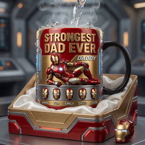 Strongest Dad Ever Magic Coffee Mug - Personalized Gifts For Dads 03TYLU300426-Homacus