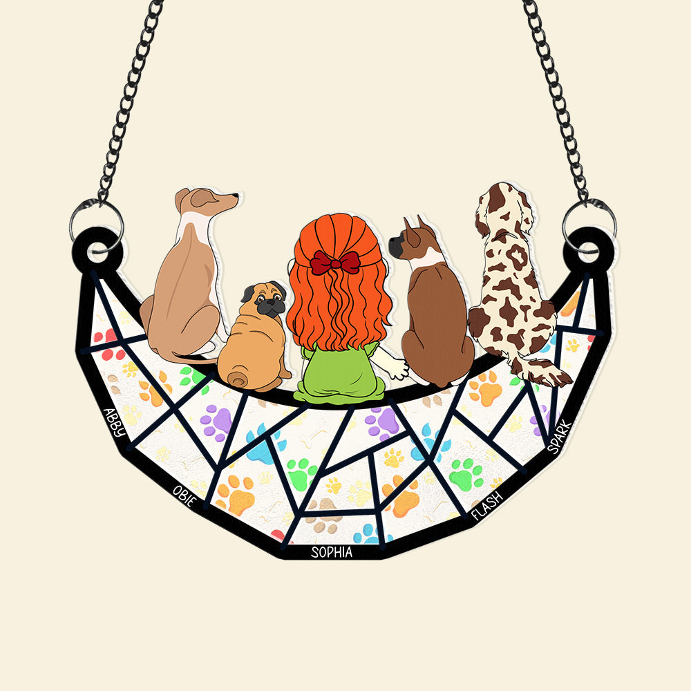 Personalized Gifts For Dog Lovers Window Hanging Suncatcher Ornament 02kaqn180225hg-Homacus