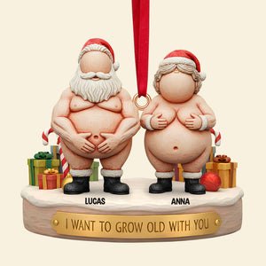 Funny Old Couple Christmas Ornament Personalized Gifts 06ohtn211125-Homacus