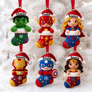 Knitting Characters Christmas Ornament - Personalized Gifts For Christmas 03tylu121026-Homacus