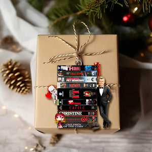 Retro VHS Tape Stack Ornament - Gift For Horror Lovers 02NALU041125-Homacus