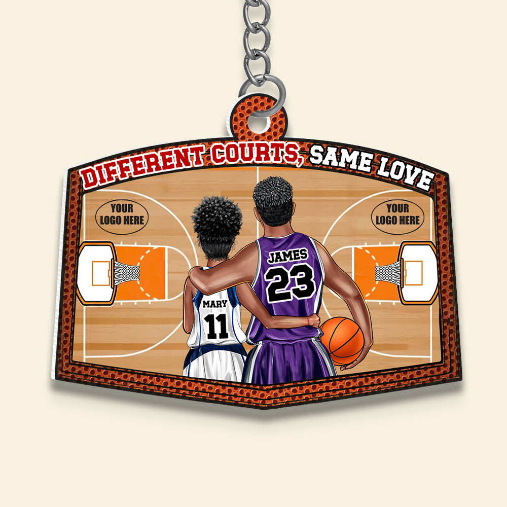 Personalized Gifts For Basketball Couple Lover Keychain 01DTDT270225TM-Homacus