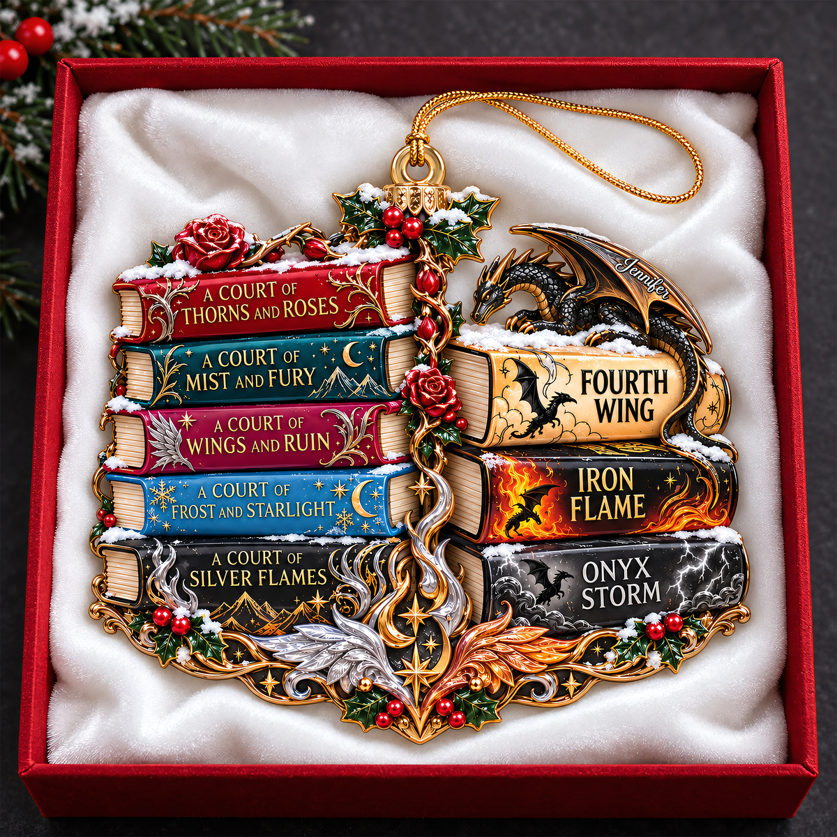 Enchanted Fantasy Books Acrylic Ornament - Personalized Gifts For Book Lovers 06NAQN300926