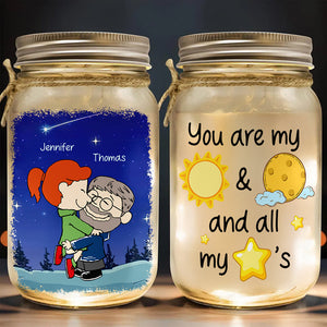 Personalized Gifts For Couple Mason Jar Light 03toqn090125hg You're My Sun And Moon And All My Stars-Homacus