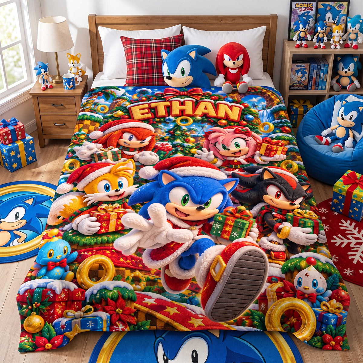 Festive Ring Adventure Blanket - Personalized Gifts For Game Lovers 04NATN201026-Homacus